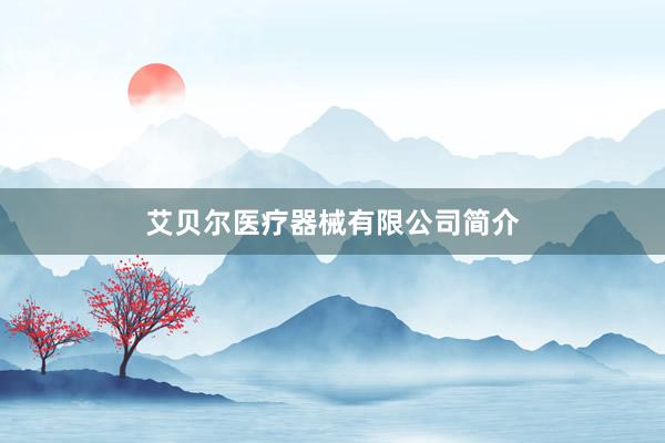 艾贝尔医疗器械有限公司简介
